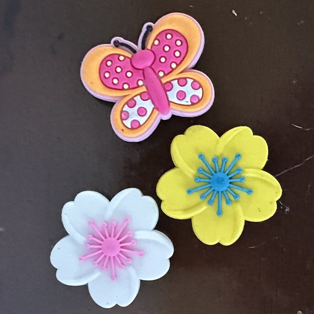 Shoe Charms Set – Flowers & Butterfly Accessories for Crocs, Clogs, Kids